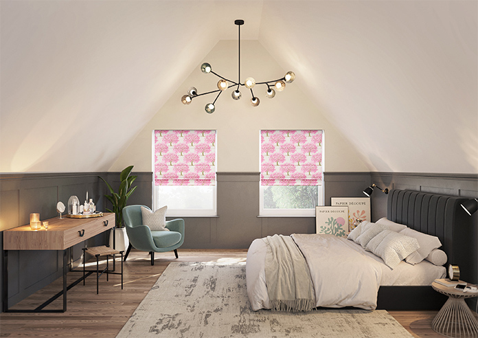 Classic Woodland, Pink Blossom - Twist&Fit Roman Blind - Image 8